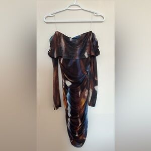 Windsor Multicolor Long Sleeve Dress